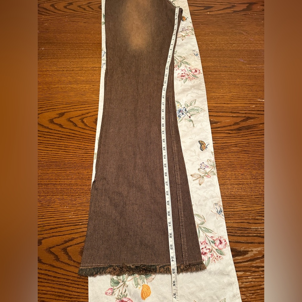 Elegant Brown Wide Leg Women's Pants - Picture 9 of 10